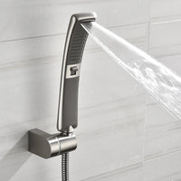 Barre de Douche avec Pommeau à Main Cascade Ronde