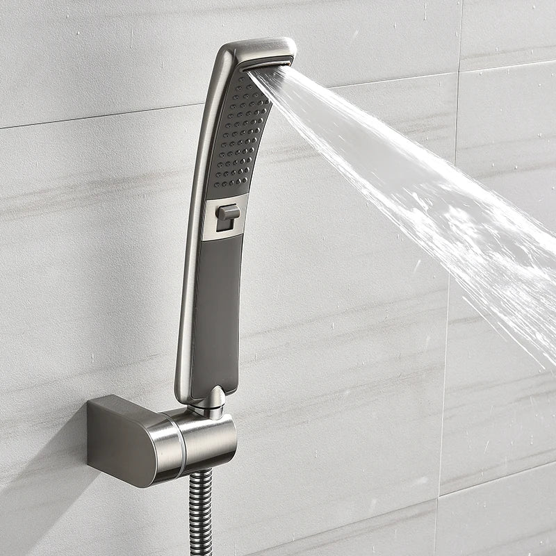 Barre de Douche avec Pommeau à Main Cascade Ronde