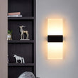 Applique Murale LED Acrylique Haut et Bas, 14 à 40 cm