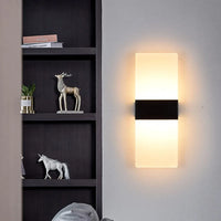 Applique Murale LED Acrylique Haut et Bas, 14 à 40 cm
