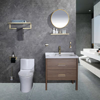 Accessoires Salle de Bain Doré Brossé en Inox 304, à la Pièce ou en Lot