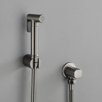Kit Douchette WC Murale avec Flexible et Robinet d'Angle, 6 Finitions