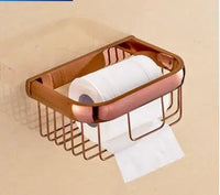 Accessoires Salle de Bain Or Rose Laiton à la Pièce, 13 Articles