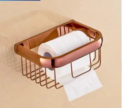 Accessoires Salle de Bain Or Rose Laiton à la Pièce, 13 Articles