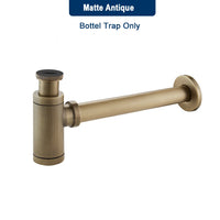 Siphon Lavabo Bouteille Clic-Clac 6 Finitions Housse Incluse