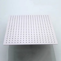 Pommeau de Douche LED Carré Inox Effet Pluie, 25 à 50 cm