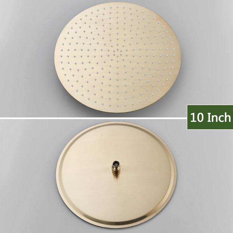 Pommeau de Douche Pluie Inox Carré ou Rond 20, 25 ou 30 cm