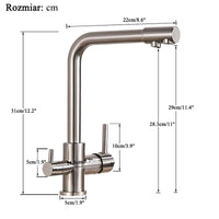 Mitigeur de Cuisine Filtrant à Poser Système 3 Voies