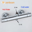 Mitigeur Thermostatique Douche ou Bain-Douche Mural Chromé, 4 Modèles