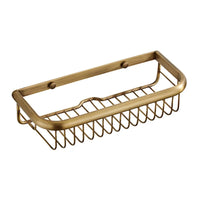 Ensemble d'Accessoires de Salle de Bain Bronze Antique avec Étagère