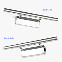 Applique Salle de Bain LED Inox pour Miroir, Orientable 40 et 55 cm