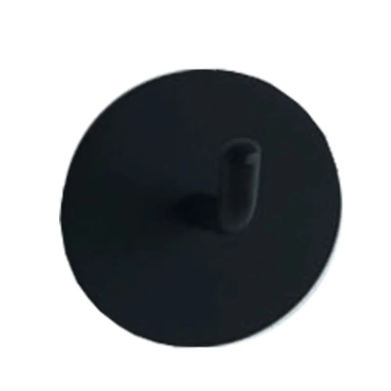 Patère Murale Inox Multi-Crochets Noire et Argentée