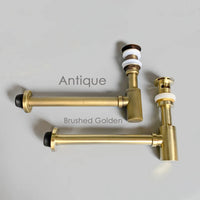 Siphon Lavabo Bouteille Clic-Clac 6 Finitions Housse Incluse