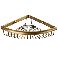Ensemble d'Accessoires de Salle de Bain Bronze Antique avec Étagère