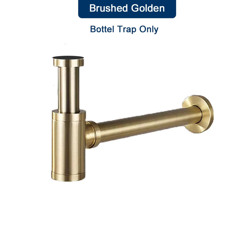 Siphon Lavabo Bouteille Clic-Clac 6 Finitions Housse Incluse