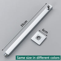 Bras de Douche Mural Support Pomme de Douche Inox Noir