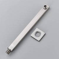 Bras de Douche Mural Support Pomme de Douche Inox Noir