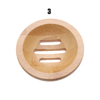 Porte-Savon en Bambou Égouttoir, Rond, Carré, Ovale ou Rectangulaire, 9 Modèles