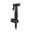 Douchette WC Murale Valve Céramique Noir et Nickel
