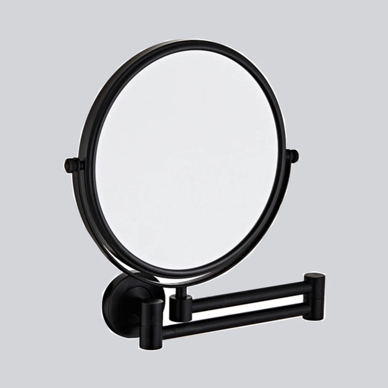 Miroir Grossissant Mural Double Face x3, Bras Extensible Laiton 20 cm