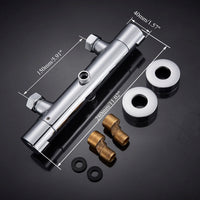 Mitigeur Thermostatique Douche ou Bain-Douche Mural Chromé, 4 Modèles