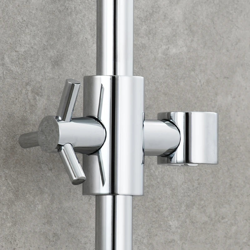 Support Douchette Coulissant Réglable Laiton pour Barre 20 mm