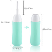 Bidet Portable de Voyage Vert d'Eau, Flacon Pulvérisateur avec Sac de Rangement