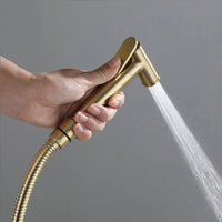Kit Douchette WC Murale avec Flexible et Robinet d'Angle, 6 Finitions