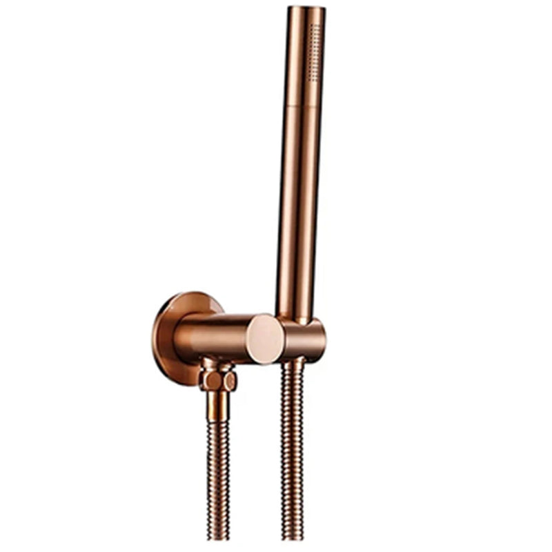 Pommeau de Douche Baguette Laiton, Sortie Murale et Flexible, 6 Finitions