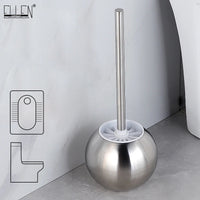 Brosse WC Inox avec Support Sphérique à Poser, Hauteur 37 cm