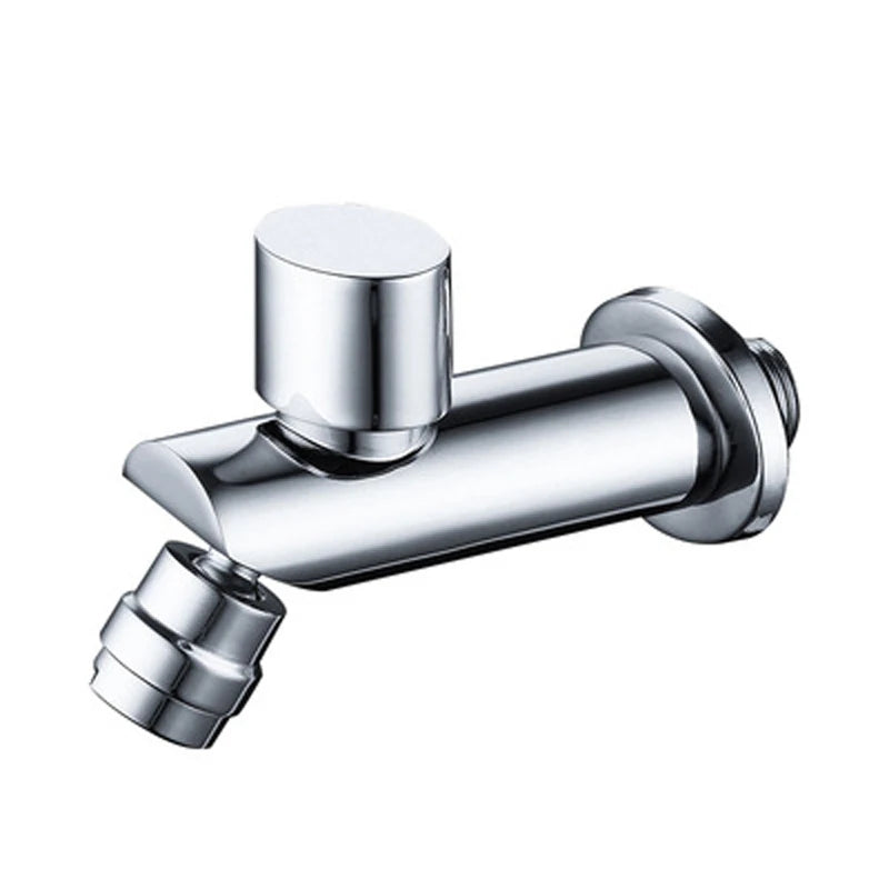 Robinet Mural Lavabo Eau Froide en Laiton, Noir ou Chromé, 3 Modèles