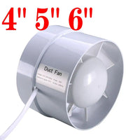 Aérateur Salle de Bain Silencieux, Ventilateur de Conduit 12,5 ou 15 cm