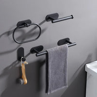 Accessoires Salle de Bain Sans Perçage à la Pièce ou en Ensemble, 3 Finitions