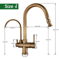 Mitigeur de Cuisine Laiton Tactile Filtrant Bec Pivotant