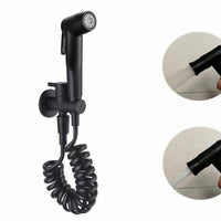 Kit Douchette WC Noire en Inox, Fixation Murale, 5 Compositions