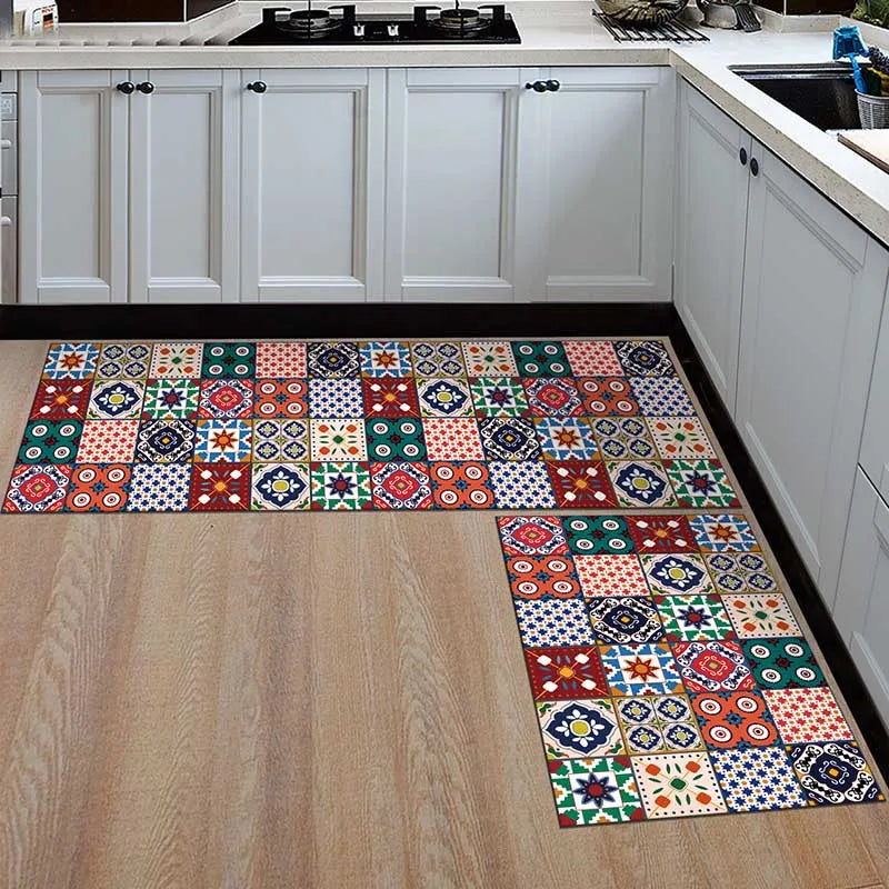 Tapis de Cuisine Antidérapant Imprimé, 13 Motifs, du 40 x 60 au 50 x 160 cm