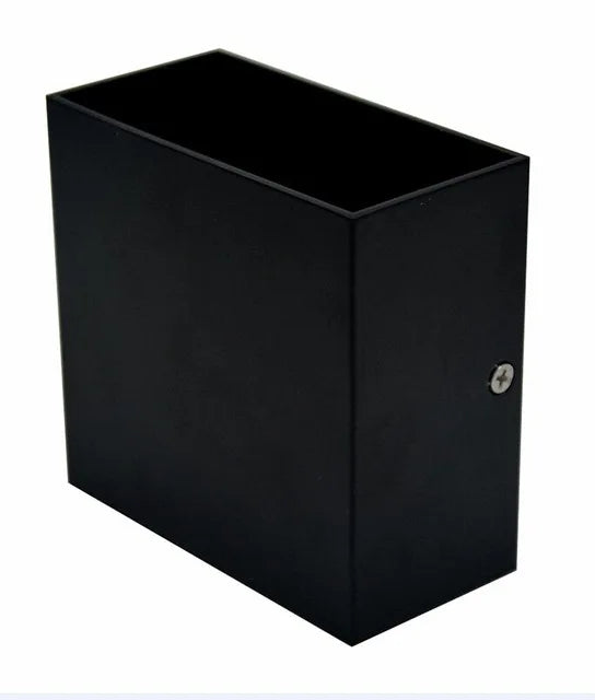 Applique Murale LED Cube Aluminium, Noire ou Blanche, 10 cm, 6 W