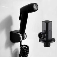 Kit Douchette WC Noire en Inox, Fixation Murale, 5 Compositions