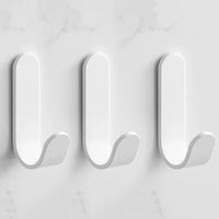 Kit Porte-Serviette Aluminium Blanc Sans Perçage