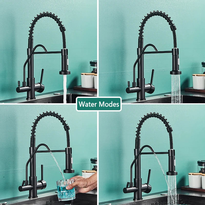 Robinet de Cuisine Filtrant 3 Voies Eau Purifiée