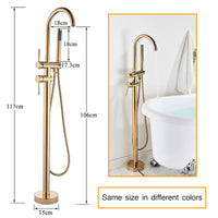 Robinet de Baignoire sur Pied 7 Finitions Bec Pivotant