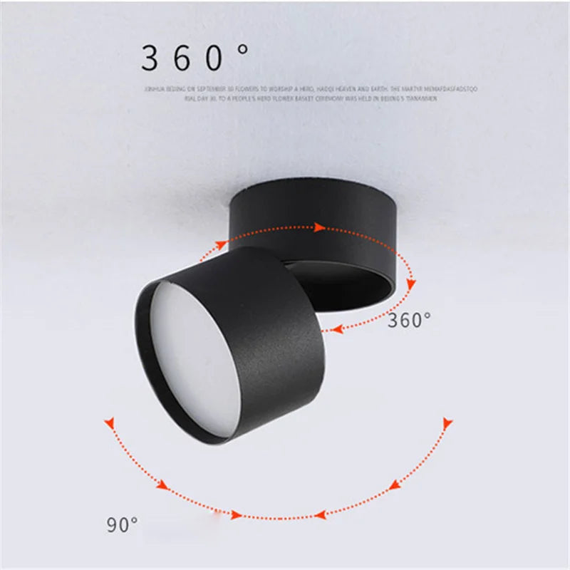Plafonnier LED Cuisine Orientable Anti-Éblouissement Dimmable