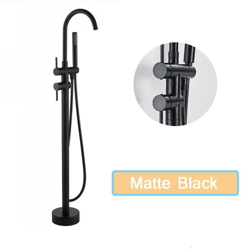 Robinet de Baignoire sur Pied 7 Finitions Bec Pivotant
