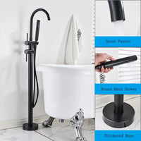 Robinet Baignoire sur Pied en Laiton avec Douchette 115 cm
