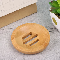 Porte-Savon en Bambou Égouttoir, Rond, Carré, Ovale ou Rectangulaire, 9 Modèles