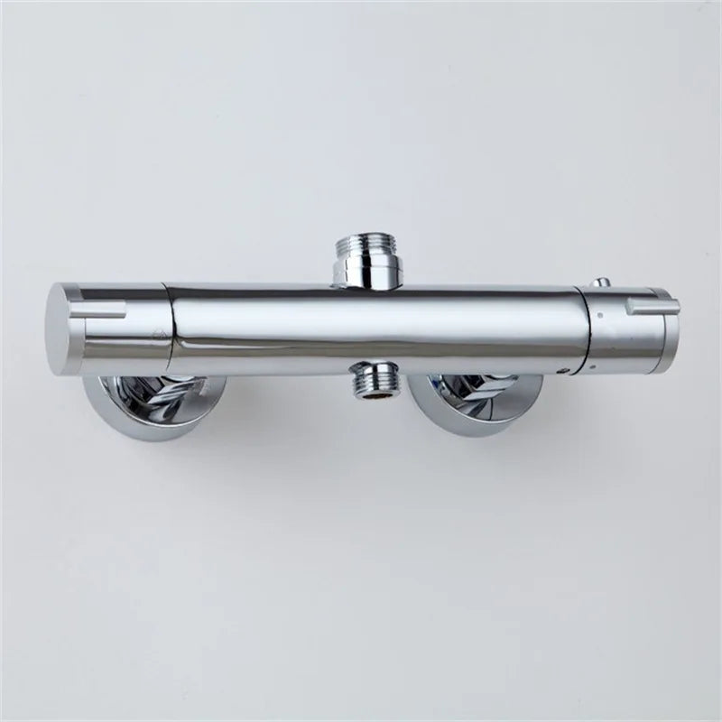 Mitigeur Thermostatique Douche ou Bain-Douche Mural Chromé, 4 Modèles
