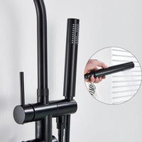 Robinet Baignoire sur Pied en Laiton avec Douchette 115 cm