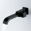 Robinet Mural Lavabo Eau Froide en Laiton, Noir ou Chromé, 3 Modèles