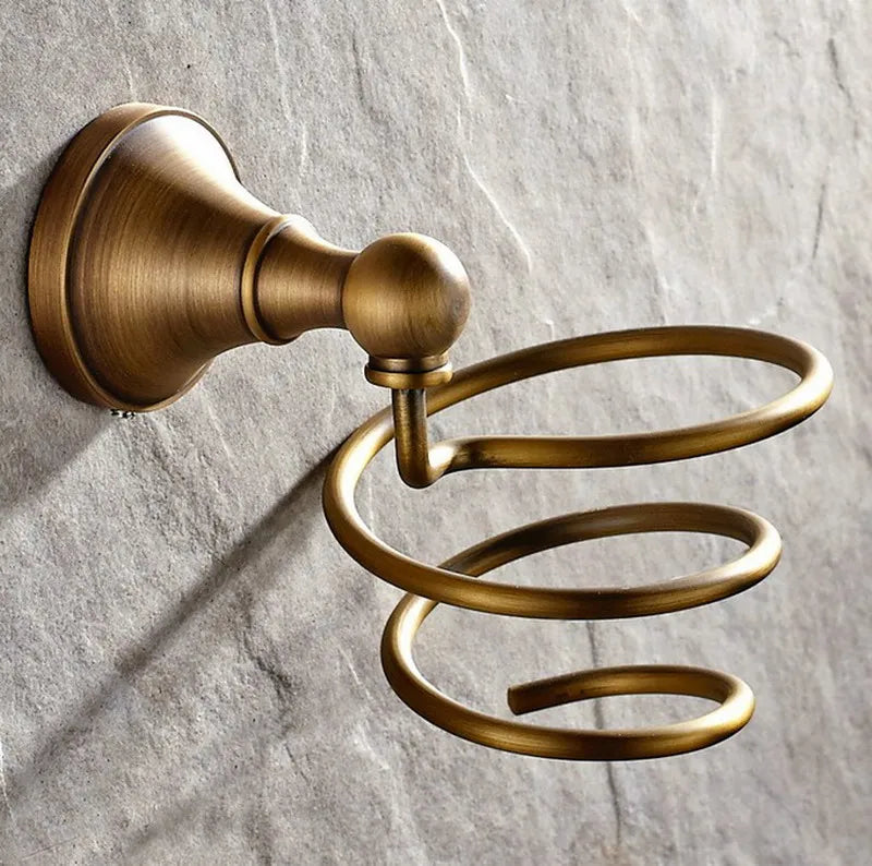 Accessoires Salle de Bain Laiton Vieilli à la Pièce, 15 Articles Rétro