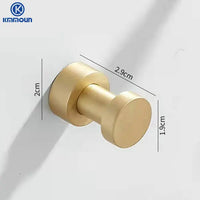 Patère Murale Inox Doré Brossé Multi-Usage